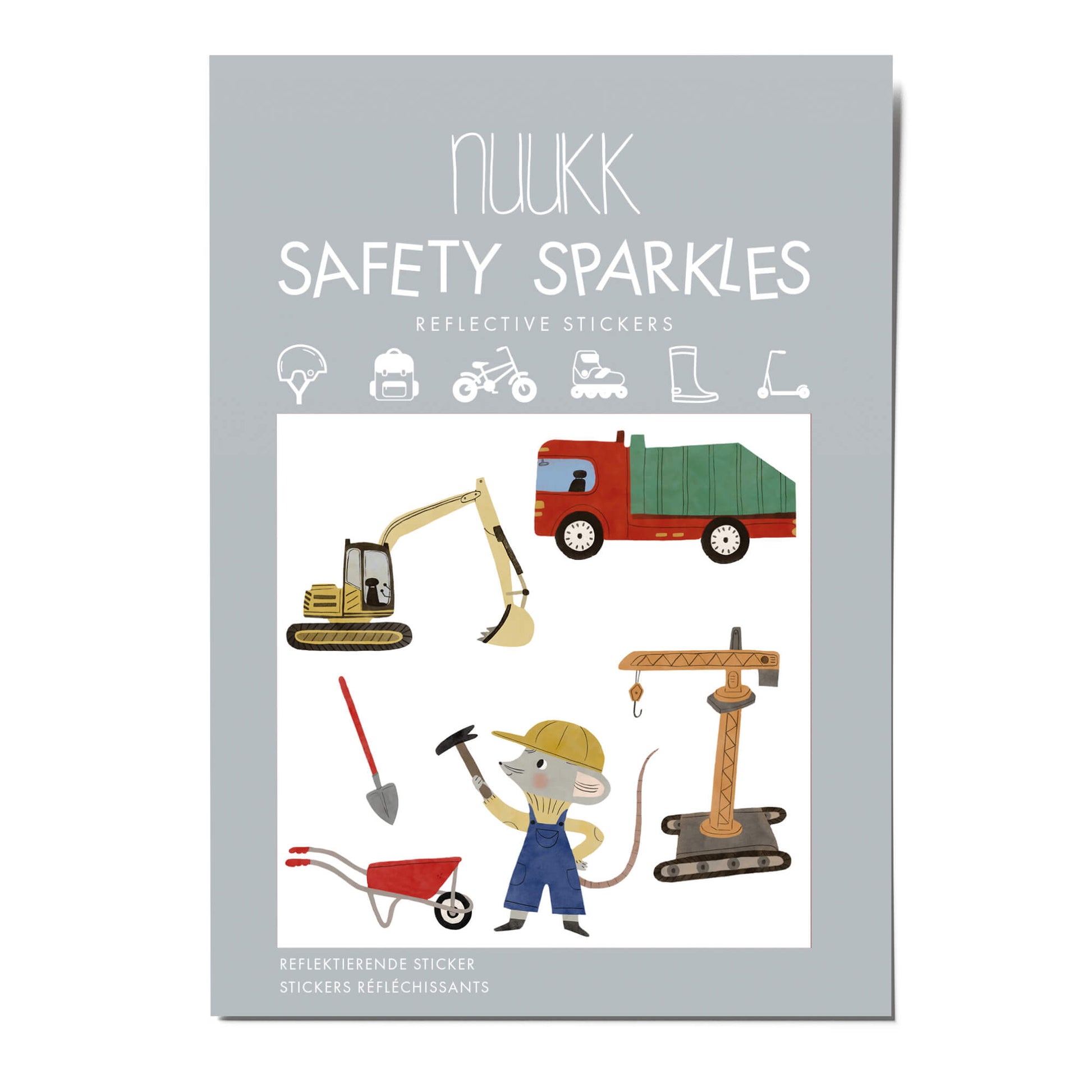 Nuukk – Reflektierende Sticker „Baustelle“ für Kinder
