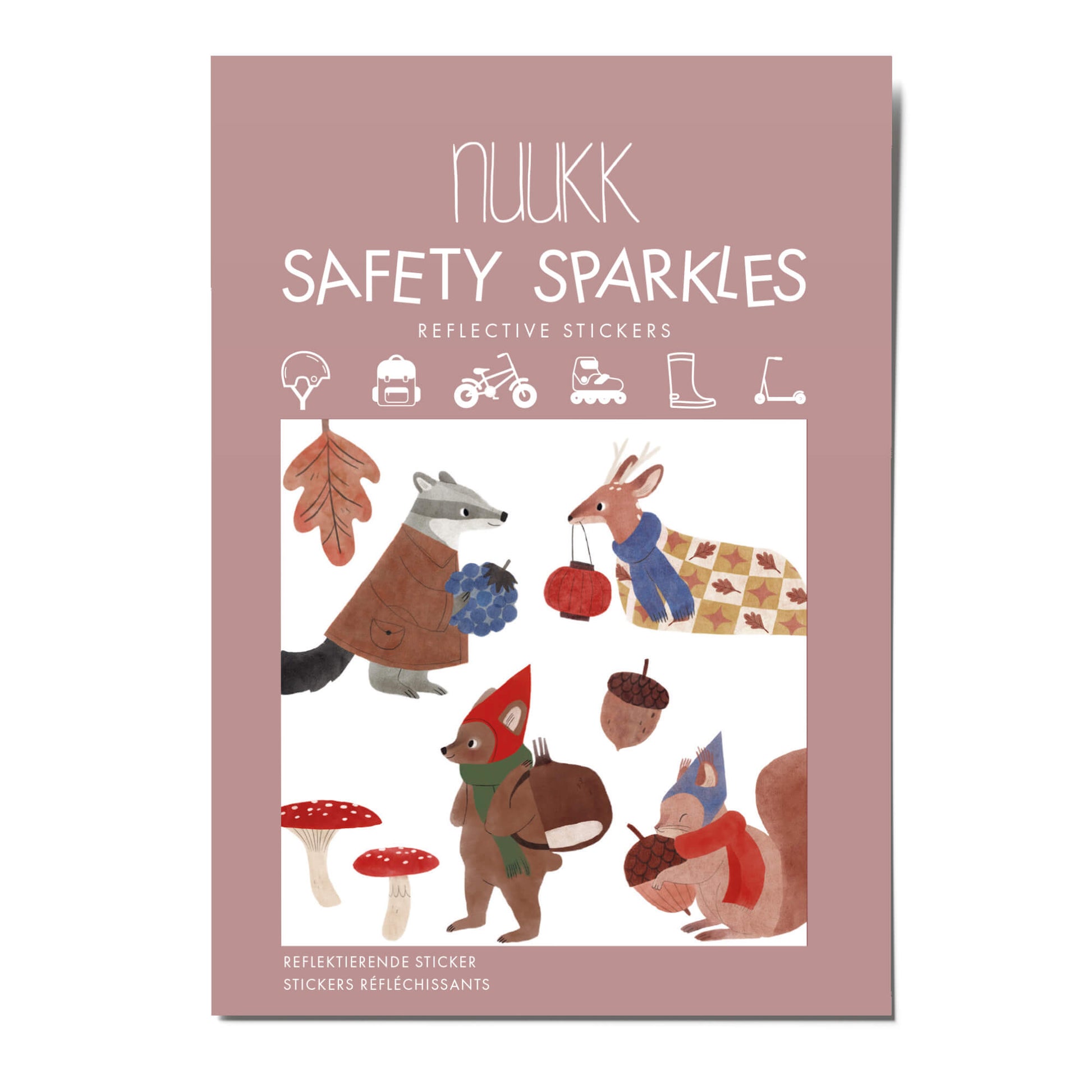 Nuukk – Reflektierende Sticker „Waldbewohner“ für Kinder