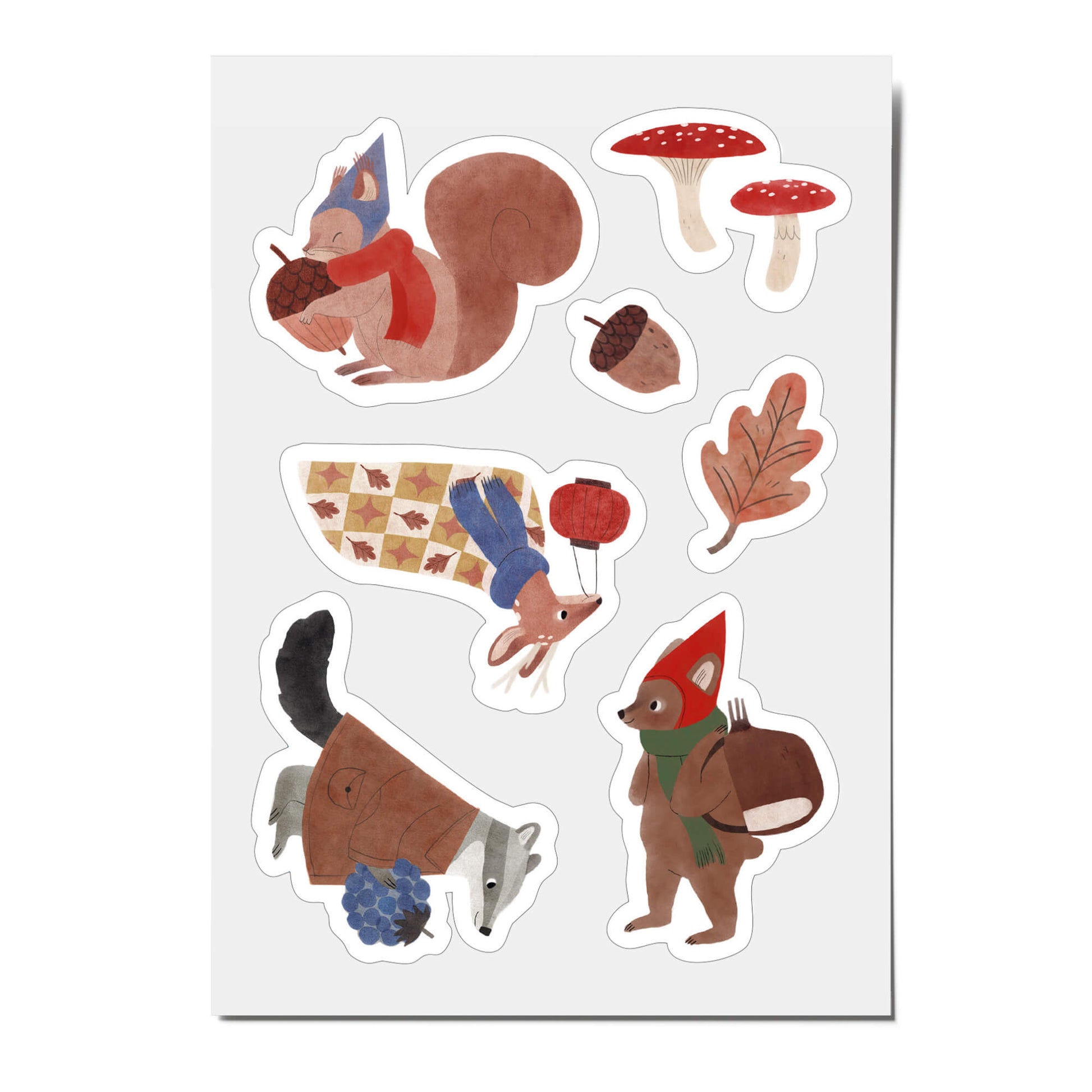 Nuukk – Reflektierende Sticker „Waldbewohner“ für Kinder