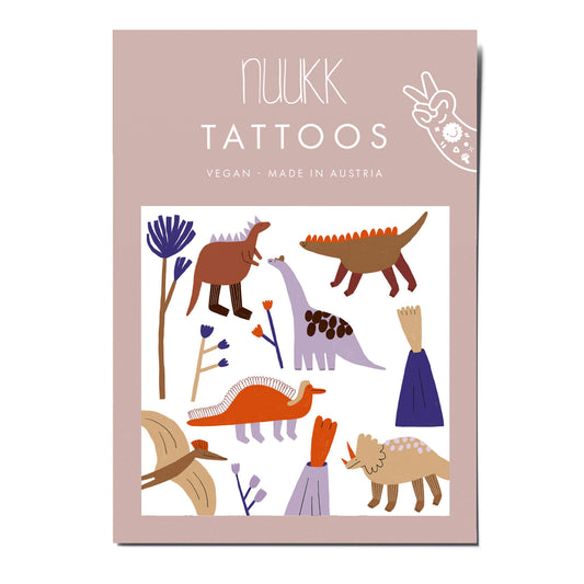 Nuukk – Kindertattoos „Dino-Crew“, vegan & dermatologisch getestet