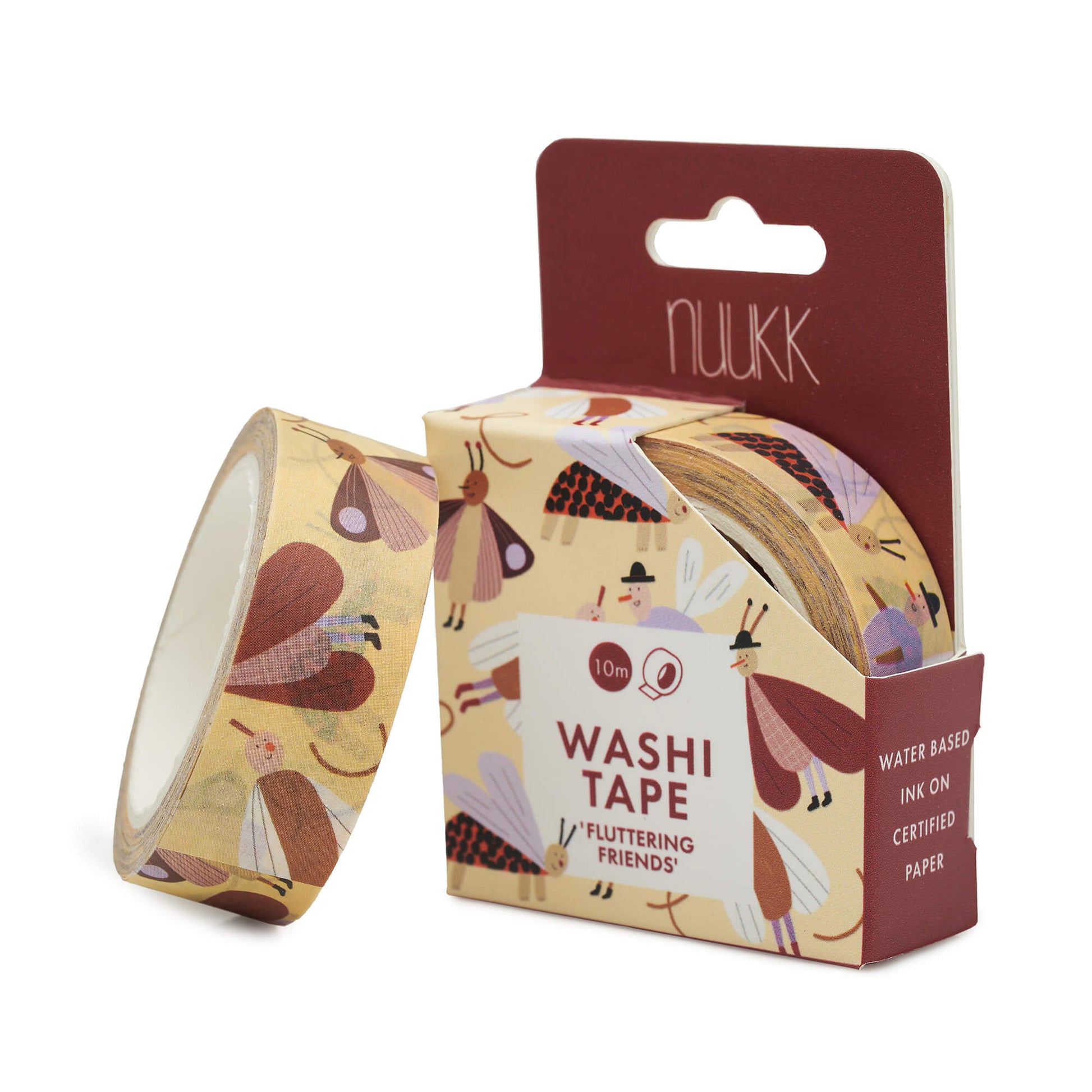 Nuukk – Washi Tape „Flatterfreunde“ aus zertifiziertem Reispapier