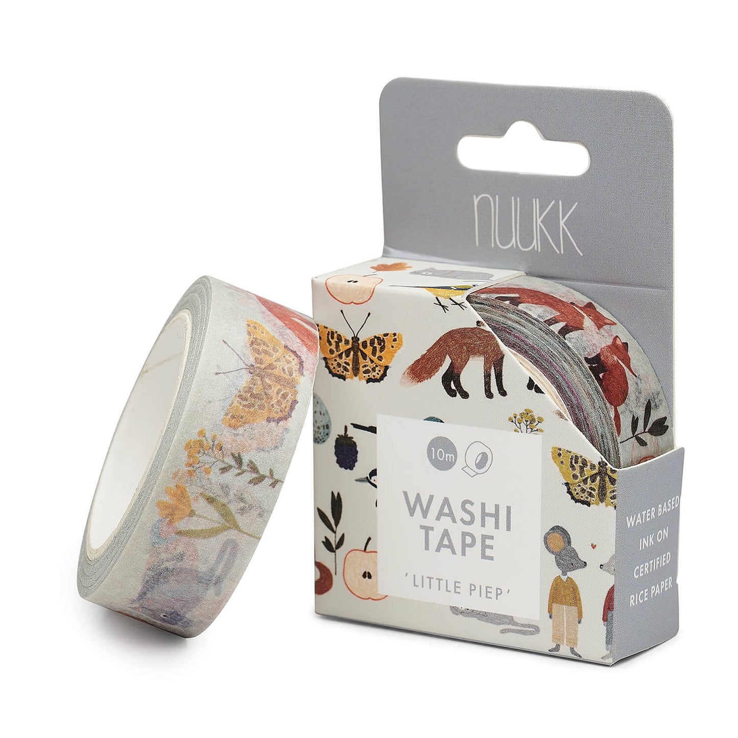 Nuukk – Washi Tape „Wald und Wiese“ aus zertifiziertem Reispapier