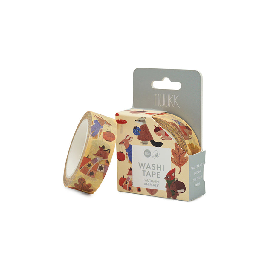 Nuukk – Washi Tape „Waldbewohner“ aus zertifiziertem Reispapier