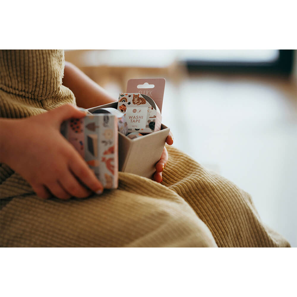 Nuukk – Washi Tape „Haustiere“ aus zertifiziertem Reispapier