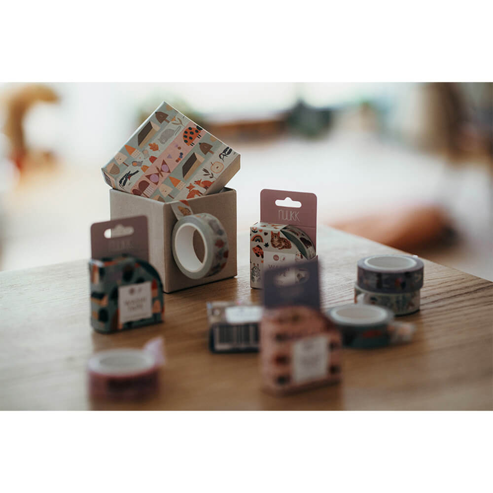 Nuukk – Washi Tape „Wald und Wiese“ aus zertifiziertem Reispapier