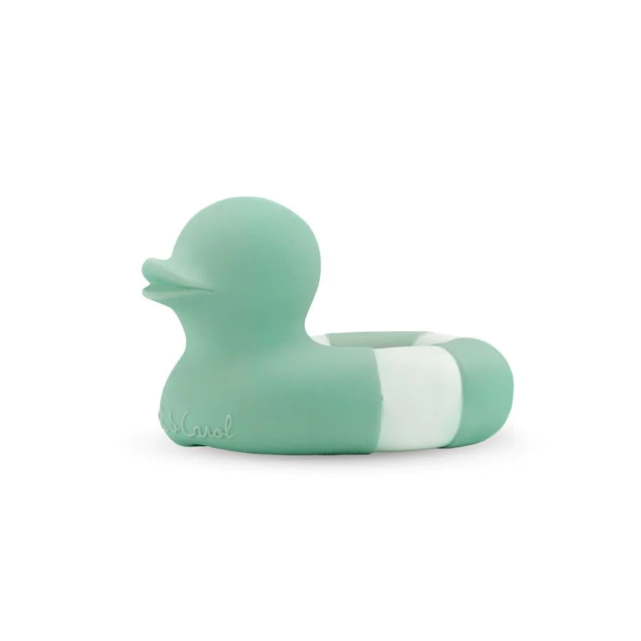 Oli & Carol - Badeente "Flo the Floatie Mint" aus Naturkautschuk