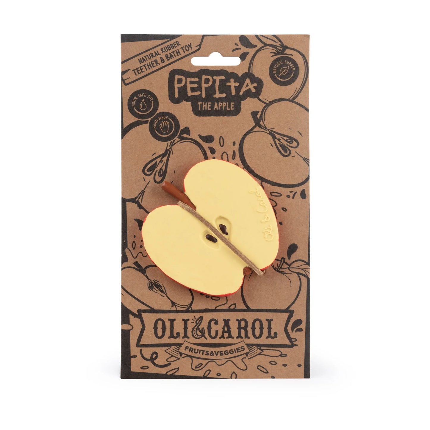Oli & Carol - Beißring & Badespielzeug "Pepita the Apple"