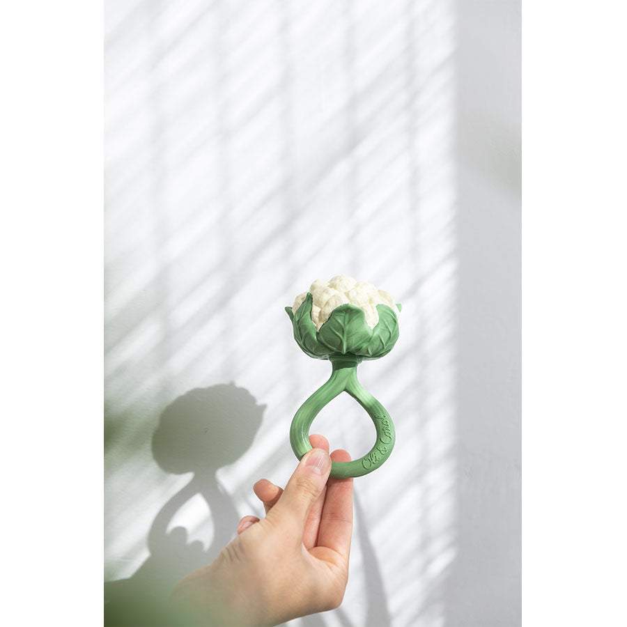 Oli & Carol - Beißring & Rassel "Cauliflower" aus Naturkautschuk
