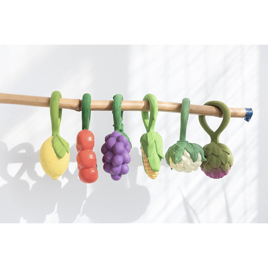 Oli & Carol - Beißring & Rassel "Cauliflower" aus Naturkautschuk