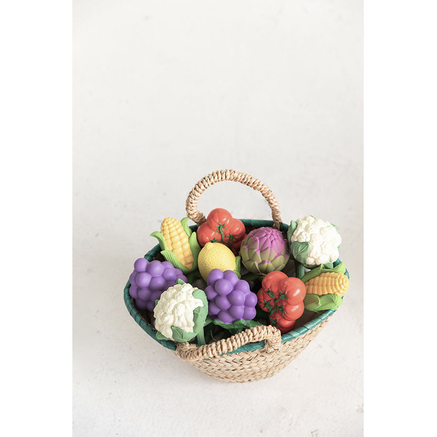 Oli & Carol - Beißring & Rassel "Cauliflower" aus Naturkautschuk