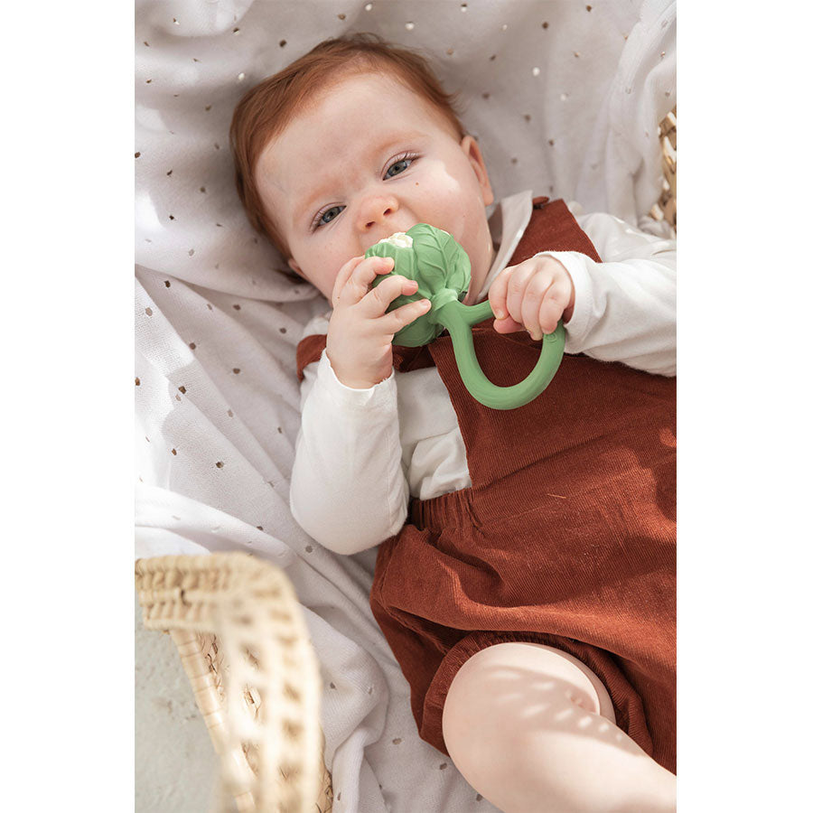 Oli & Carol - Beißring & Rassel "Cauliflower" aus Naturkautschuk