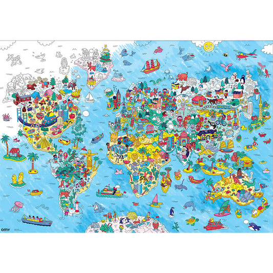 GROSSES AUSMALPOSTER - ATLAS, 70 x 100 CM