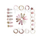 Papierdrachen - 48 Haarspangen + Haargummis - Pastell-Sterne - Set 6