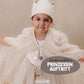 Papierdrachen - Musselinkronen mit Bedruckung Beige - Set 00