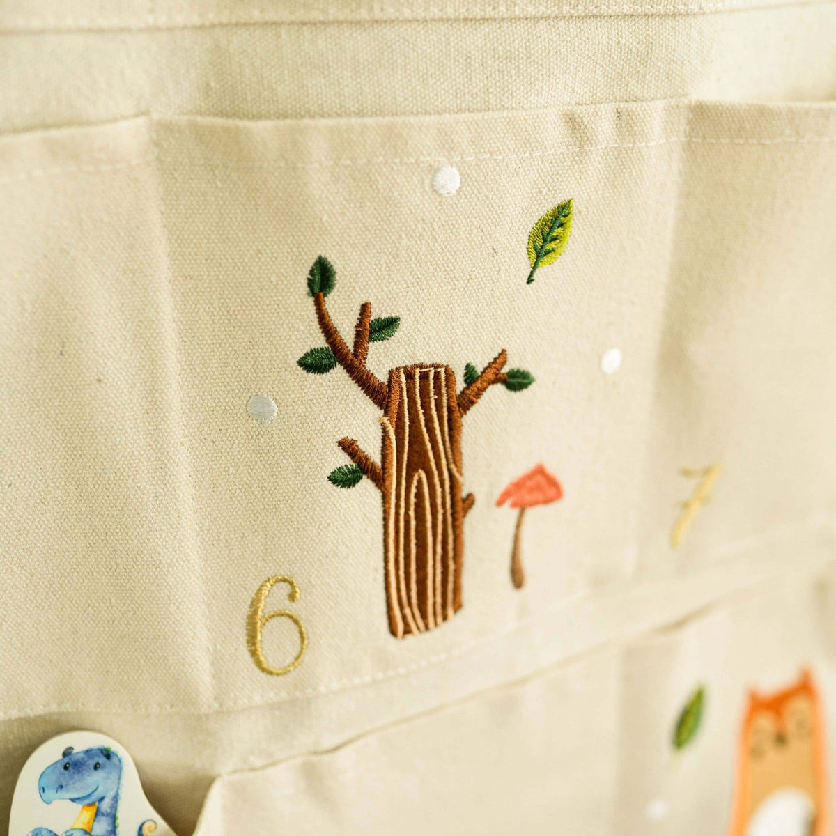 Papierdrachen - Wiederverwendbarer Wand-Adventskalender - Waldtiere