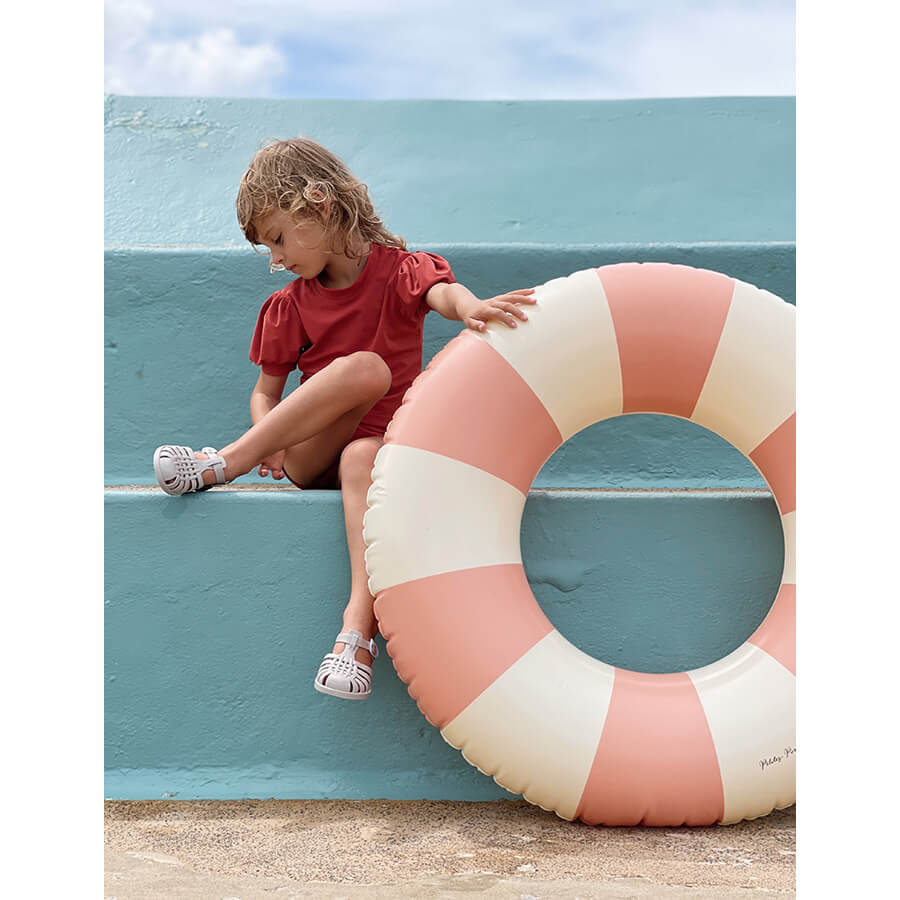 Petites Pommes - (90 cm) Schwimmring "Sally - Peach Daisy"