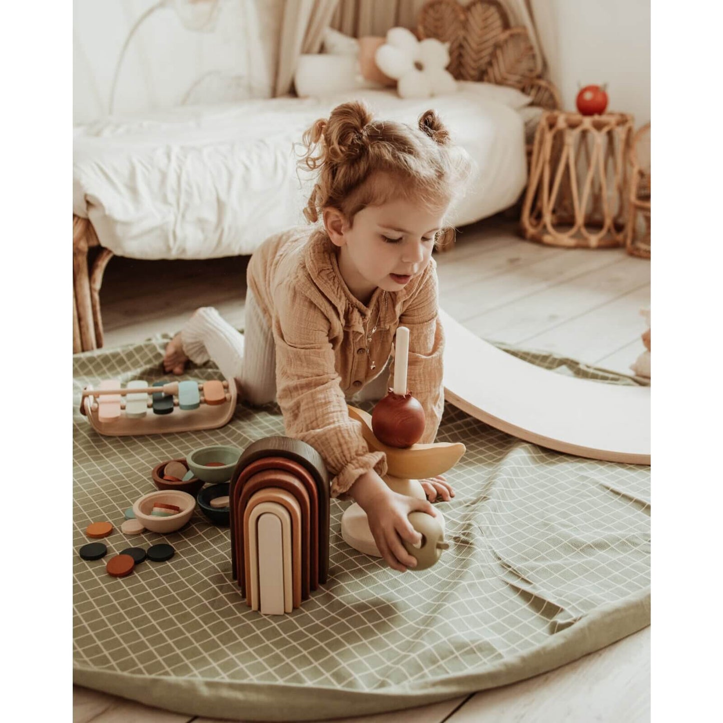 Play & Go – Bio Spielmatte/Spielzeugsack "Organic Original" Grün