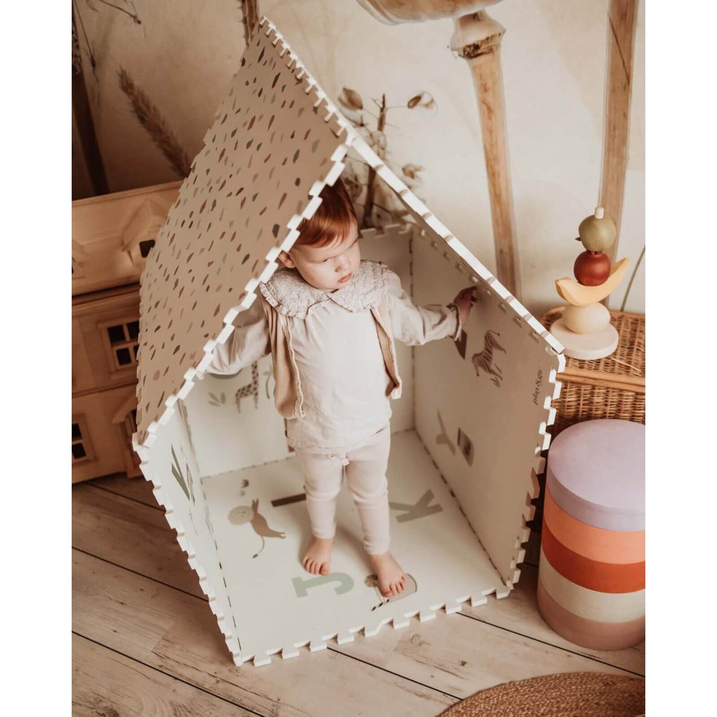 Play & Go – Puzzlematte "Eevaa" Abc Wendbar 180x180cm
