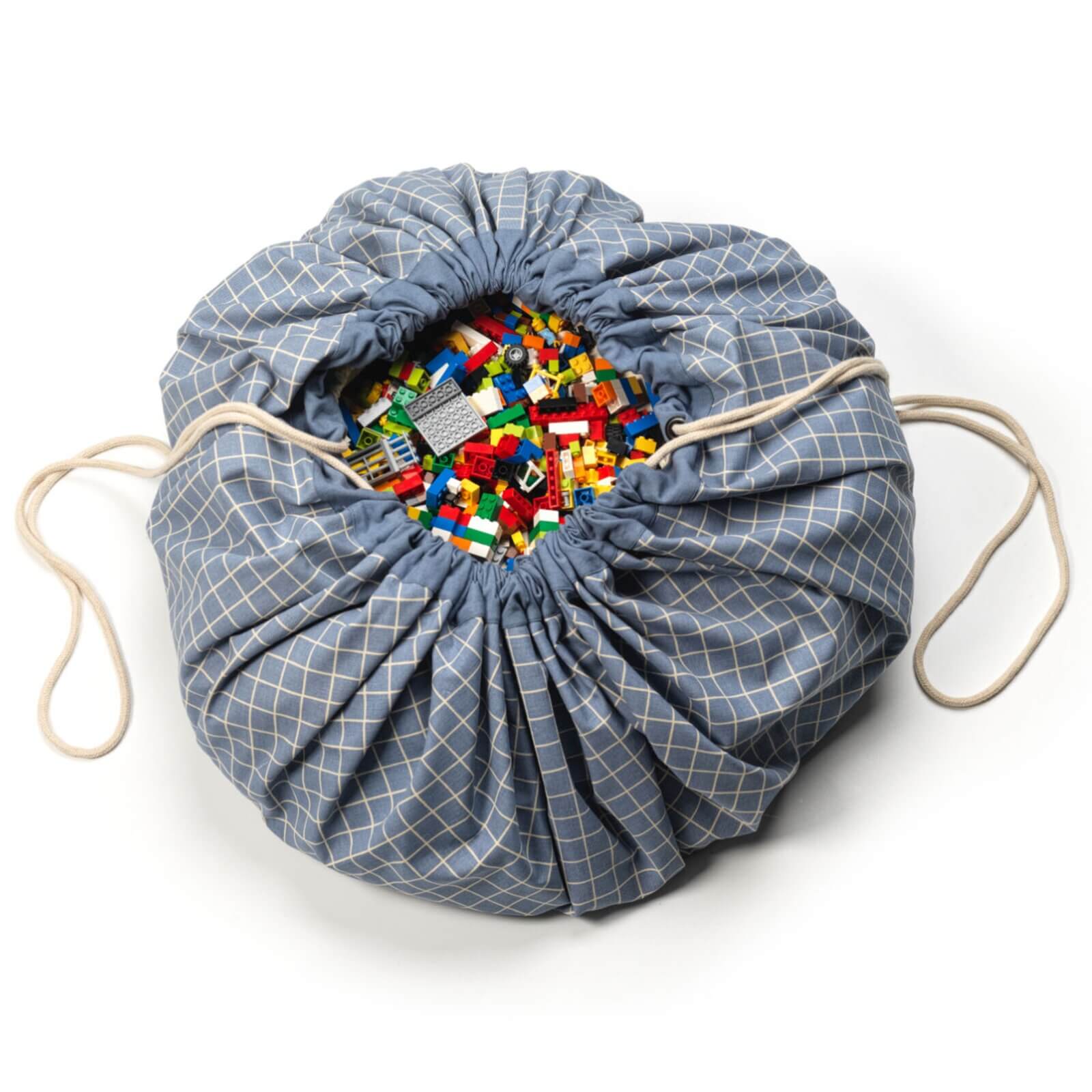 Play & Go – Bio Spielmatte/Spielzeugsack "Organic Original" Blau