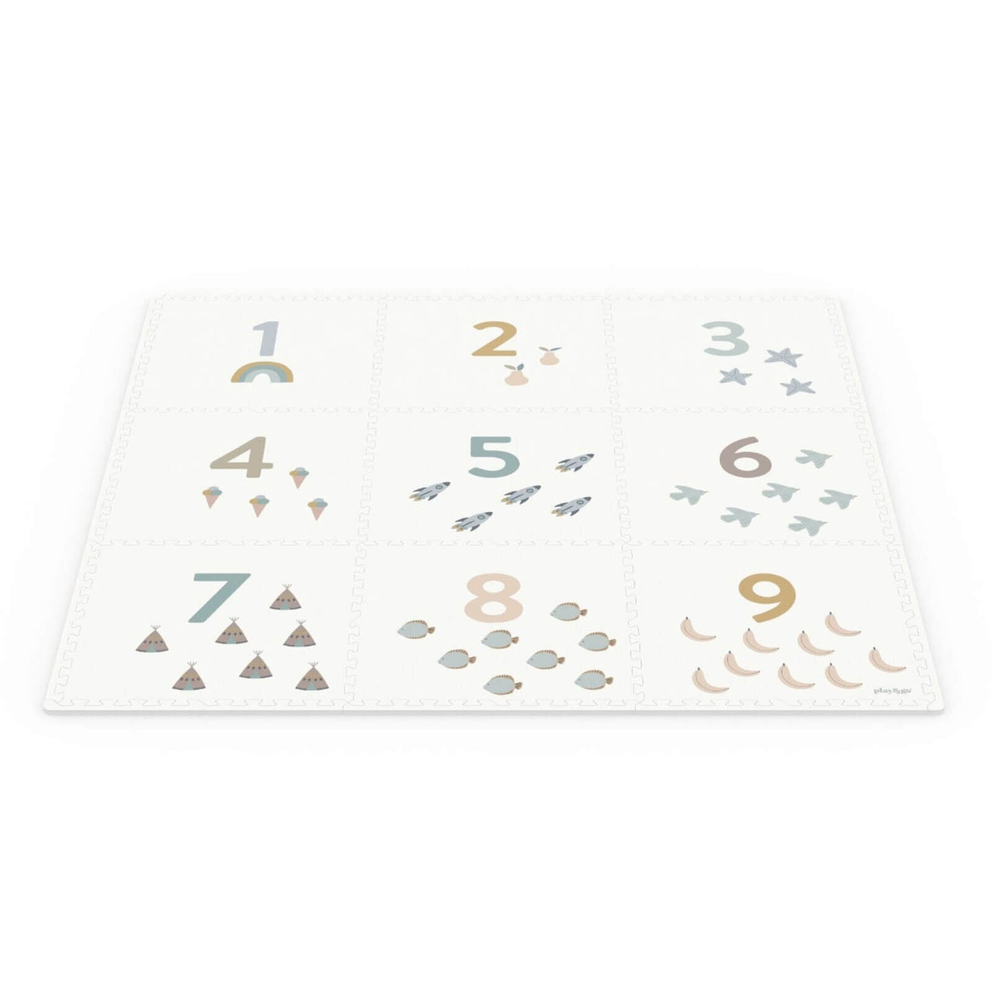 Play & Go – Puzzlematte "Eevaa" Zahlen Wendbar 180x180cm