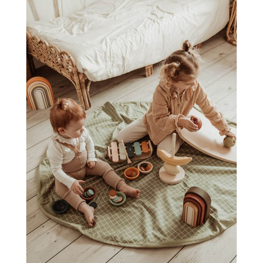 Play & Go – Bio Spielmatte/Spielzeugsack "Organic Original" Grün