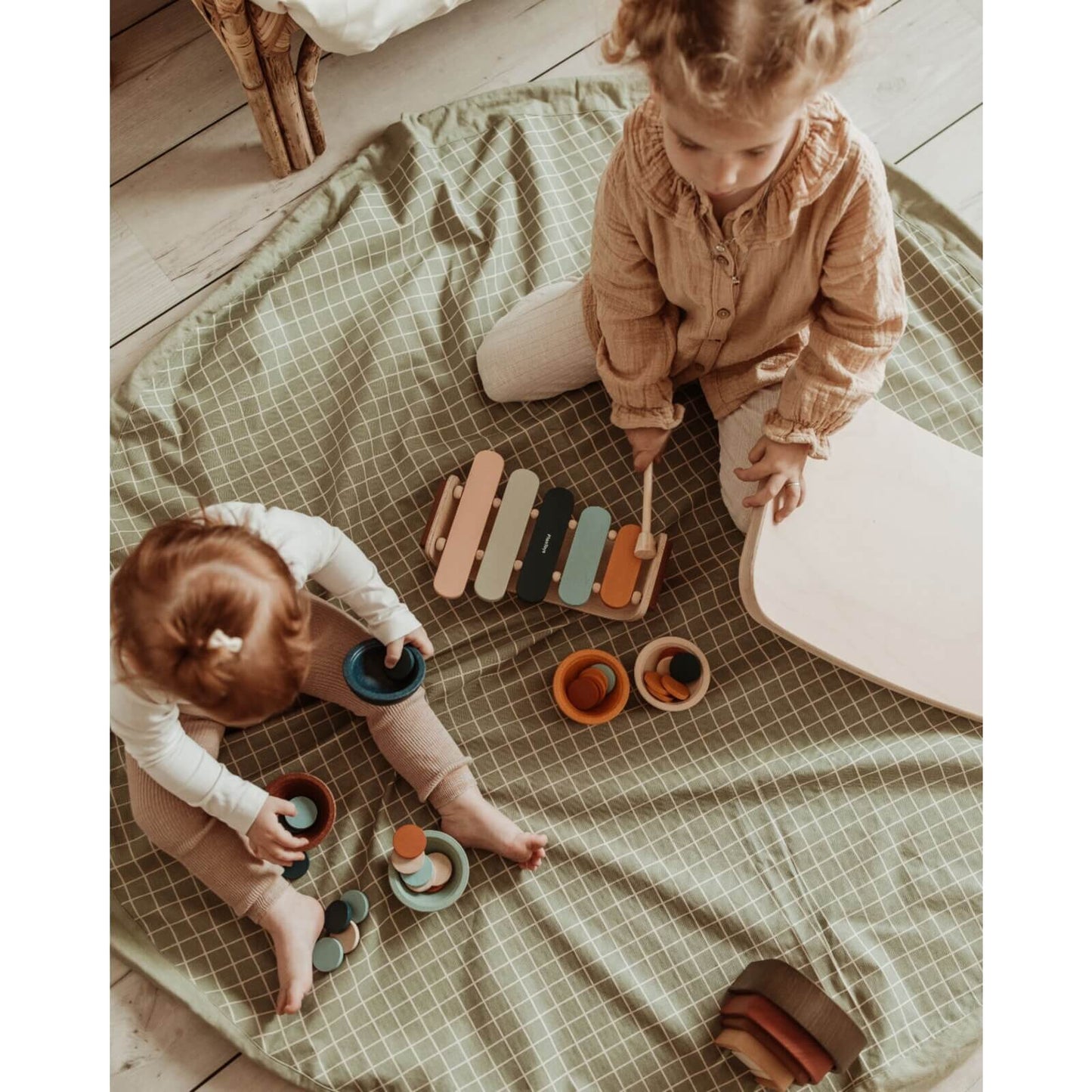 Play & Go – Bio Spielmatte/Spielzeugsack "Organic Original" Grün