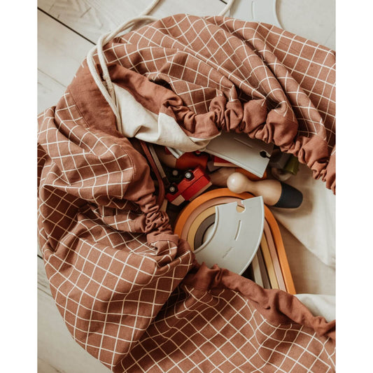 Play & Go – Bio Spielmatte/Spielzeugsack "Organic Original" Braun