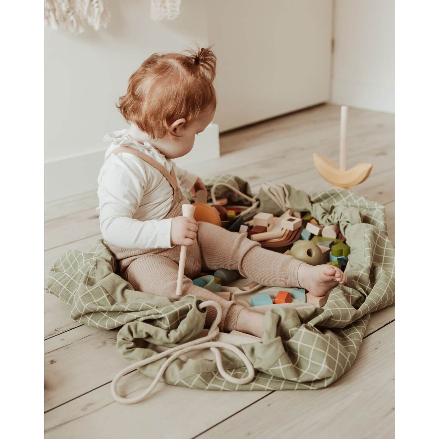 Play & Go – Bio Spielmatte/Spielzeugsack "Organic Original" Grün