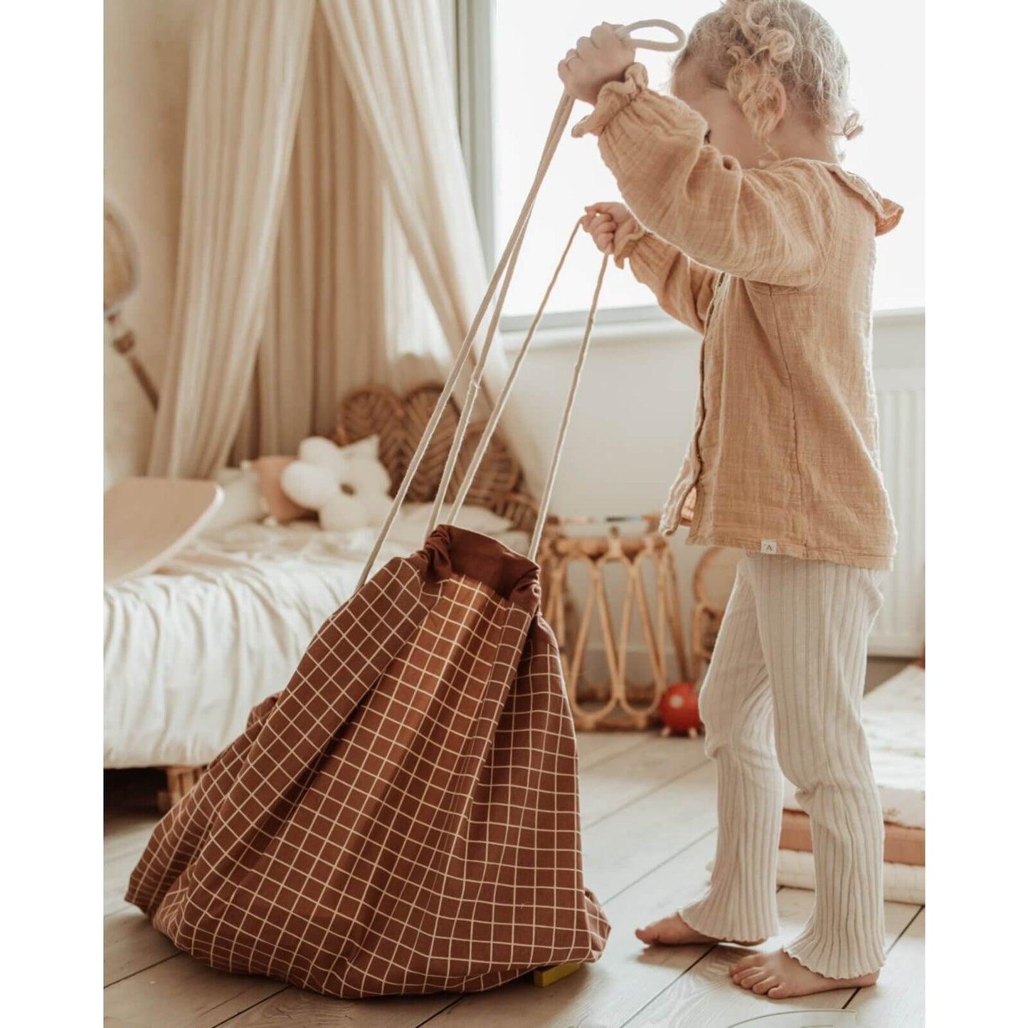 Play & Go – Bio Spielmatte/Spielzeugsack "Organic Original" Braun