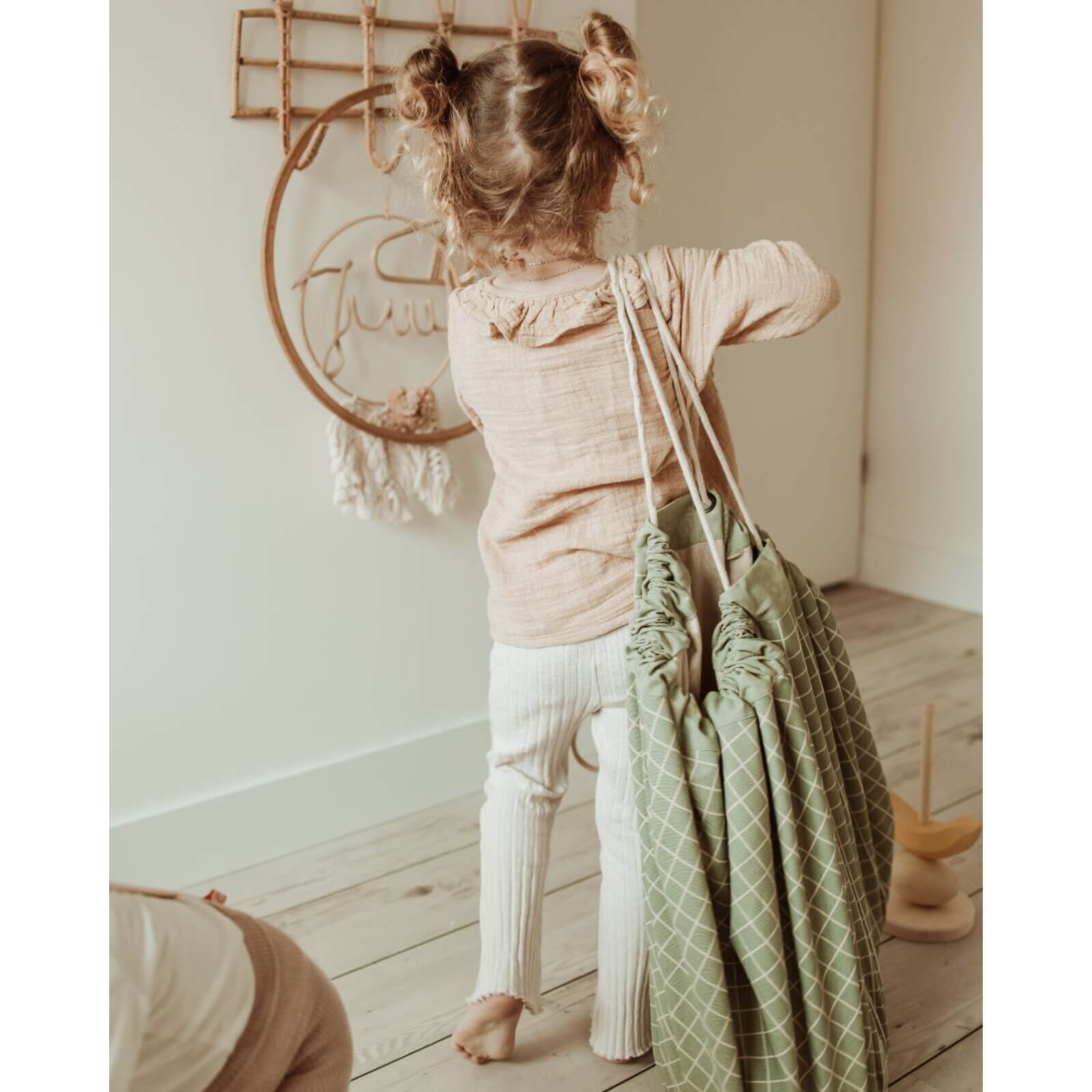 Play & Go – Bio Spielmatte/Spielzeugsack "Organic Original" Grün