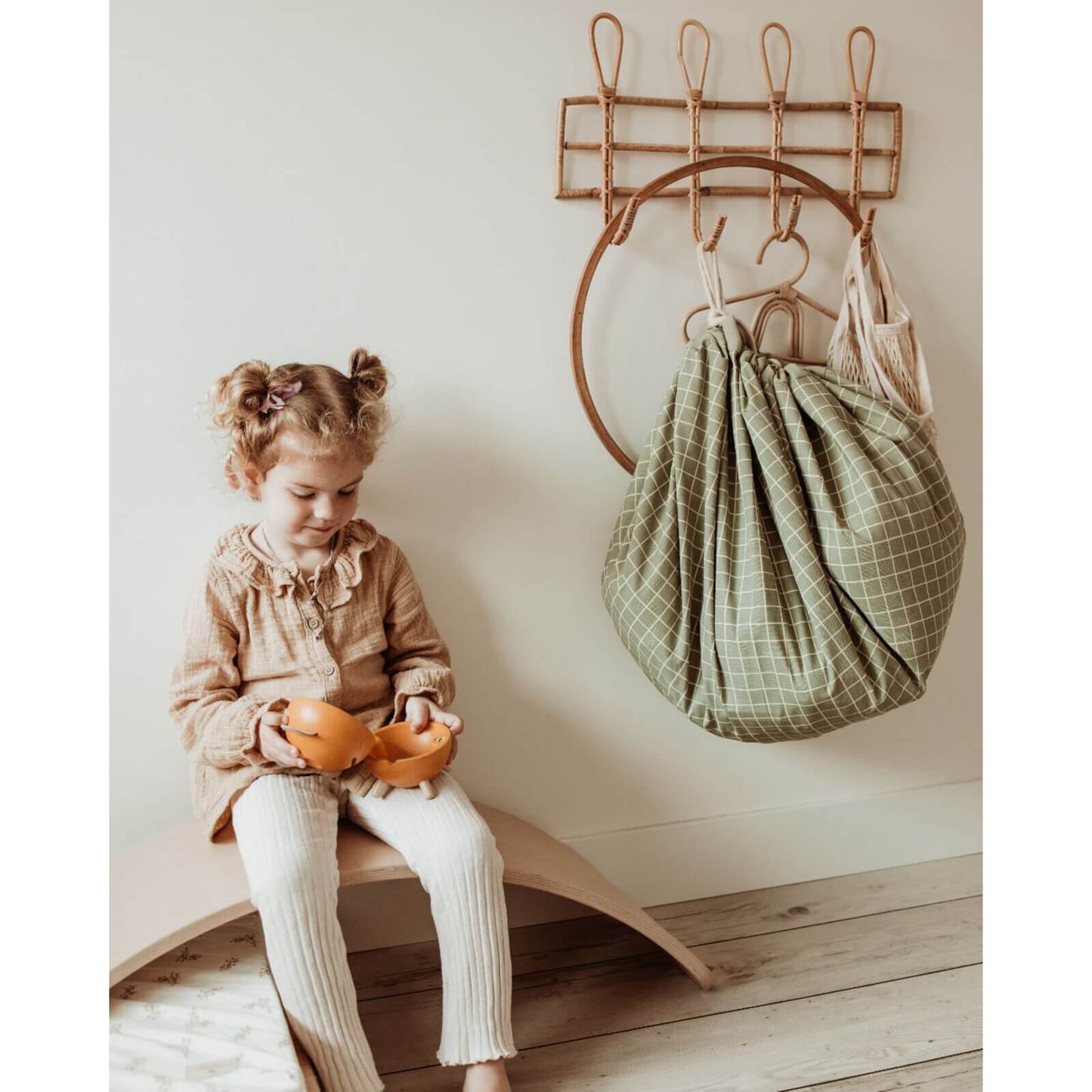 Play & Go – Bio Spielmatte/Spielzeugsack "Organic Original" Grün