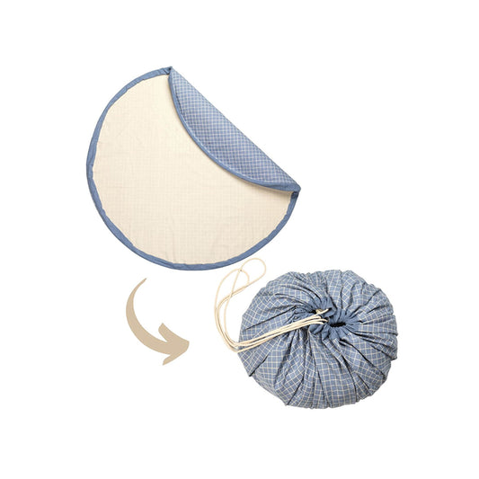 Play & Go – Bio Spielmatte/Spielzeugsack "Organic Original" Blau