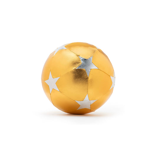 Ratatam – Stoffball „Starry Gold“ 30 cm - Spielball, handgefertigt