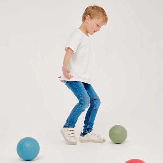 Ratatam Kinder Ball Grün Ø 14 cm – Spielball aus robustem PVC im Netz