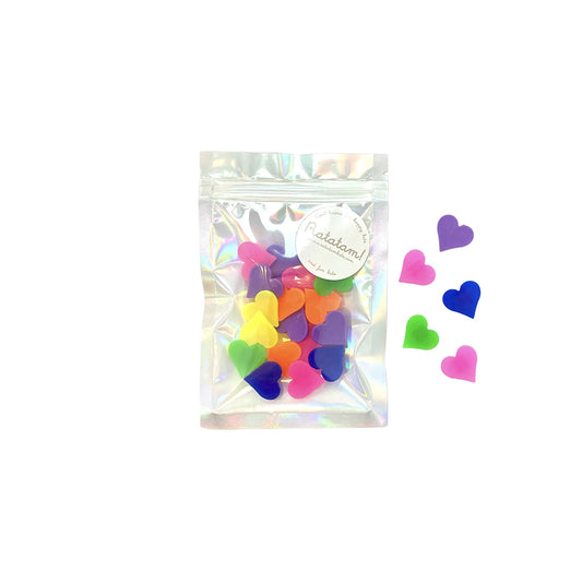 Ratatam - Speichenclips "Heart", bunte Fahrradclips "Herz" für Kinder