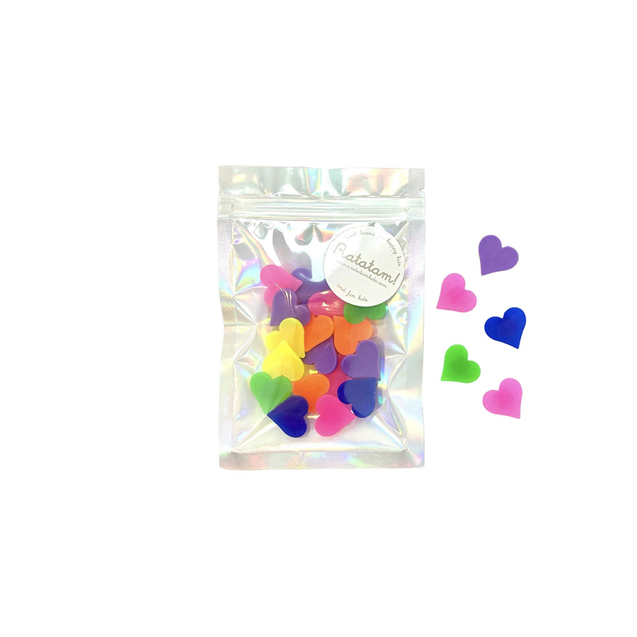 Ratatam - Speichenclips "Heart", bunte Fahrradclips "Herz" für Kinder