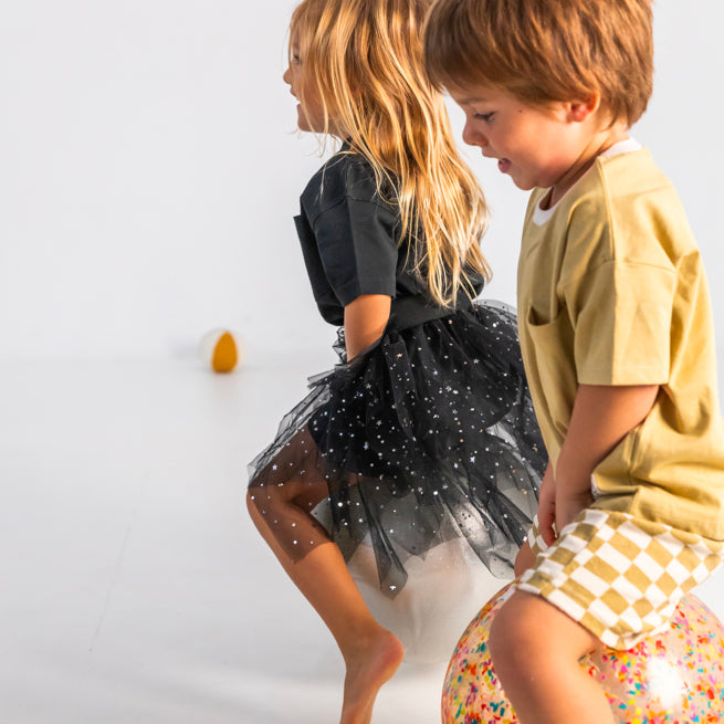 Ratatam – Hüpfball „Confetti“ 40 cm für Kinder, handgefertigt