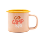 Roadtyping – Emaille Becher / Tasse "Go Camping", hitzebeständig