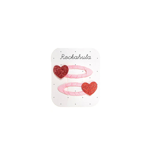 HAARSPANGEN LOVE HEARTS, 2er Set
