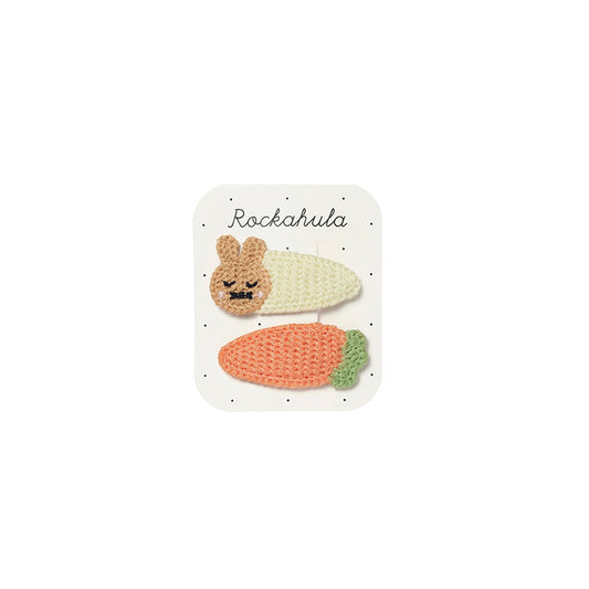 HAARSPANGEN CROCHET BUNNY, 2er Set