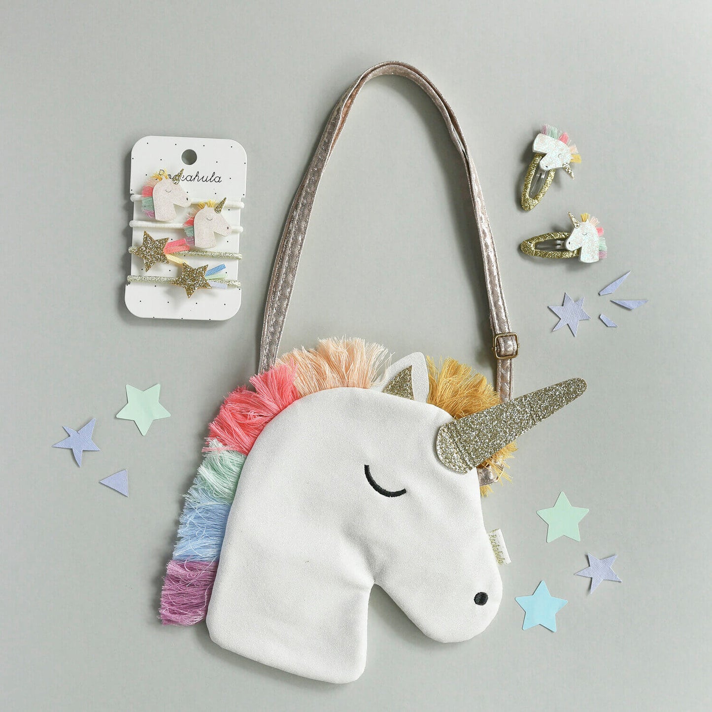 HAARSPANGEN RAINBOW UNICORN, 2er Set