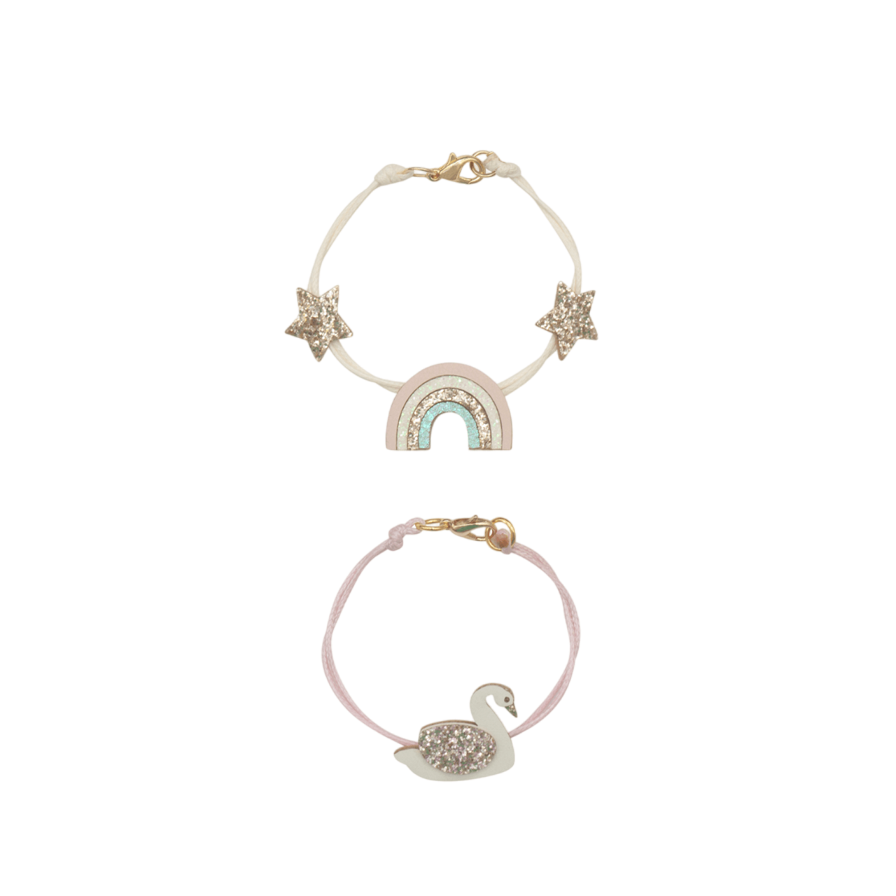 Rockahula - Armbänder "Enchanted Rainbow & Swan", 2er Set