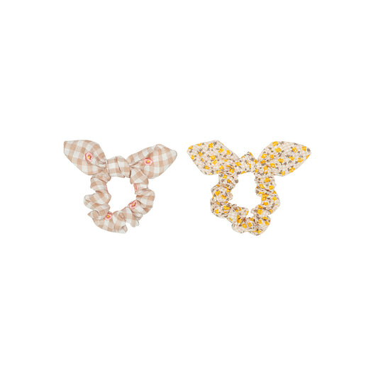 Rockahula - Haargummis "Ditsy Bunny Ear Scrunchies", 2er Set