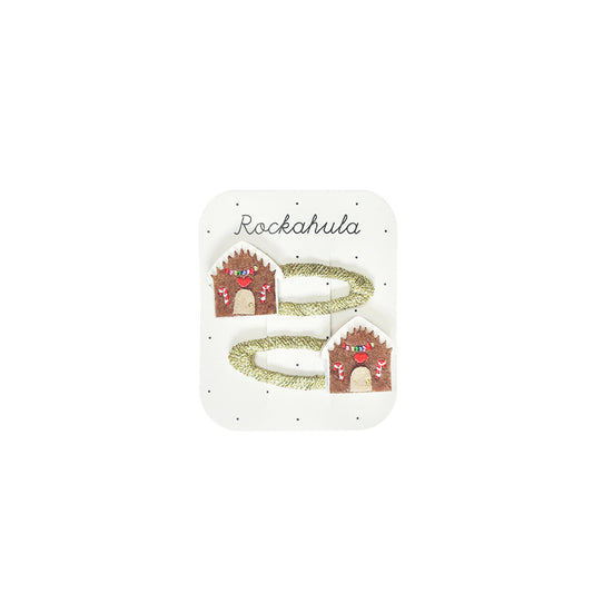 Rockahula - Haarspangen "Gingerbread House", 2er Set