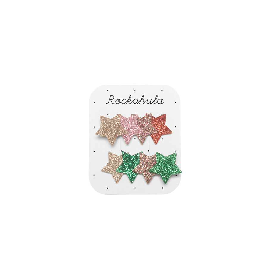 Rockahula - Haarspangen "Jolly Glitter Star", 2er Set