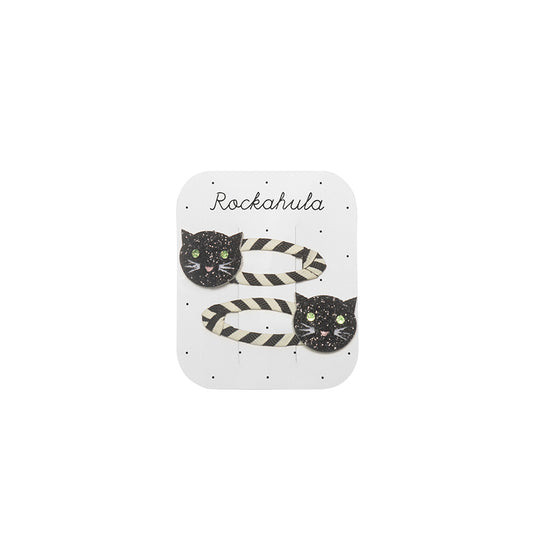 Rockahula - Haarspangen "Stripy Cat", 2er Set