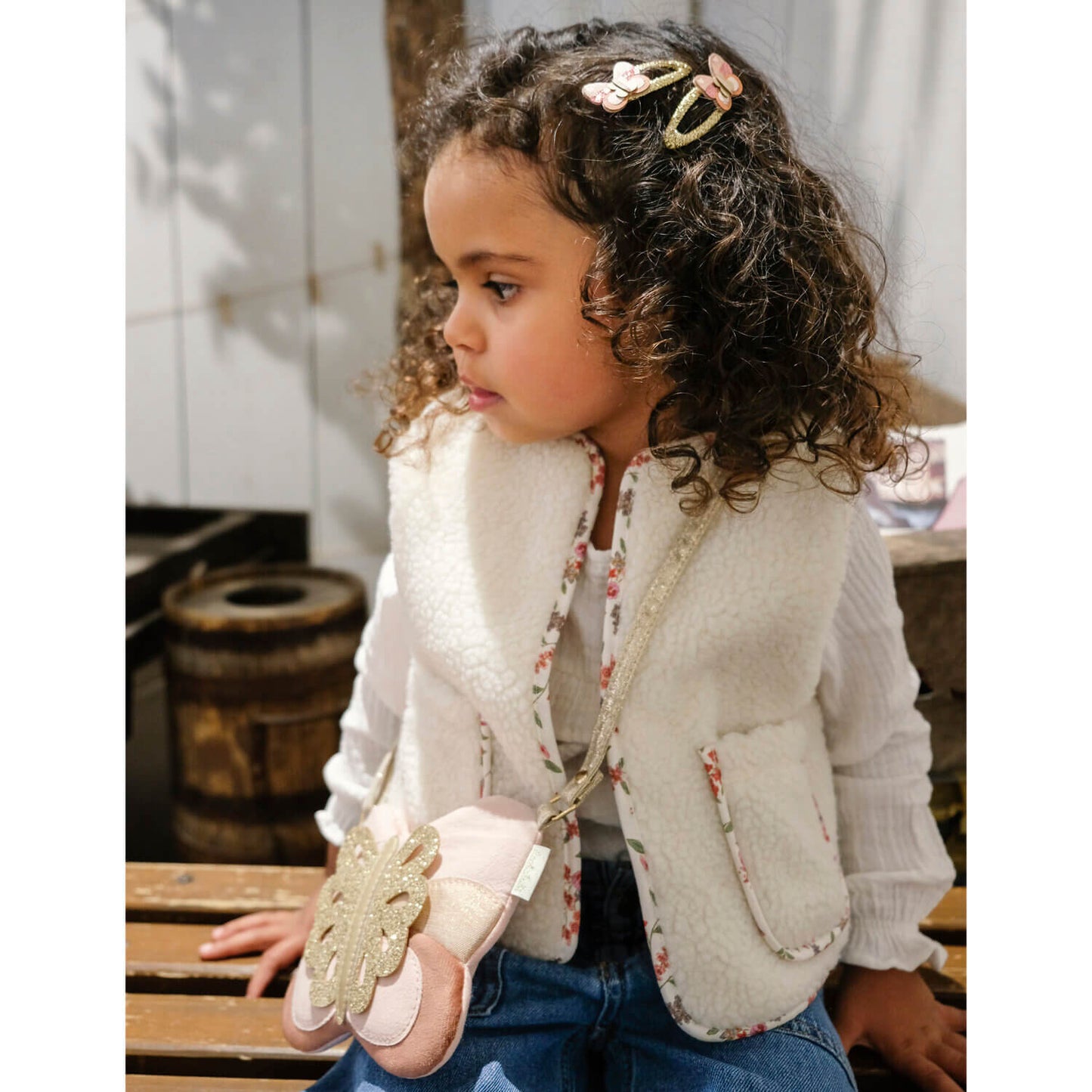 Rockahula - Haarspangen "Patchwork Butterfly", 2er Set