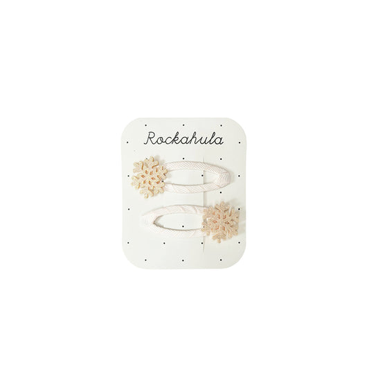 Rockahula - Haarspangen "Shimmer Snowflake", 2er Set