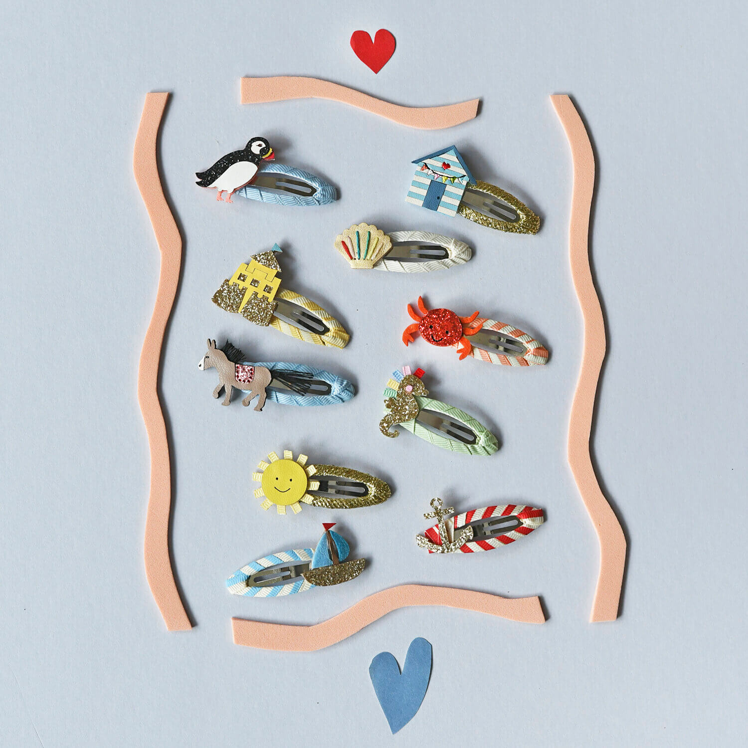 Rockahula - Haarspangen "Polly Puffin", 2er Set