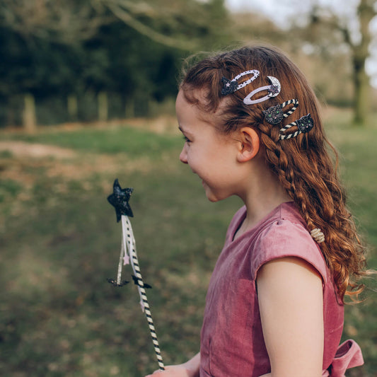 Rockahula - Haarspangen "Stripy Cat", 2er Set